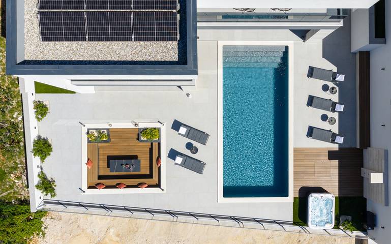 Villa für 12 Personen, mit Meerblick und Garten sowie Terrasse, mit Haustier in Vinjerac - 4
