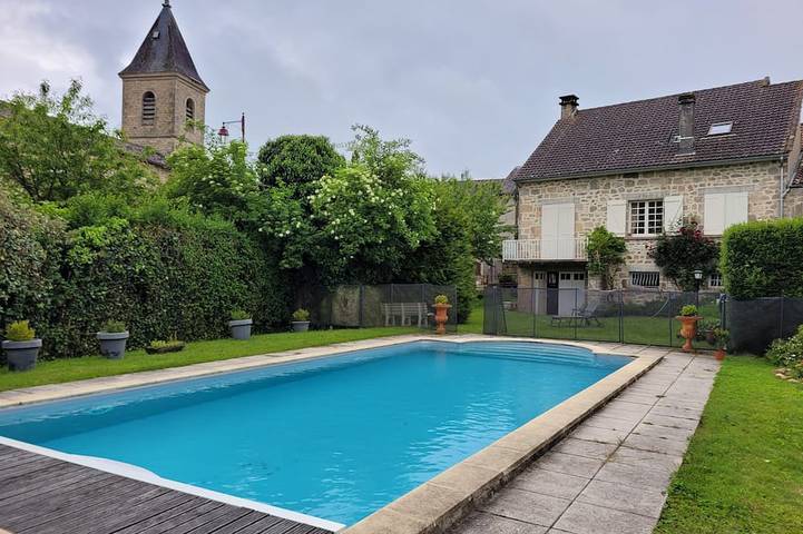 Maison de vacances pour 8 personnes, avec jardin ainsi que bassin pour enfant et balcon