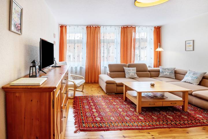 Ferienwohnung für 3 Personen, mit Garten