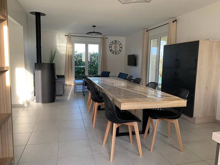 Maison de vacances pour 9 personnes, avec jardin ainsi que vue et terrasse