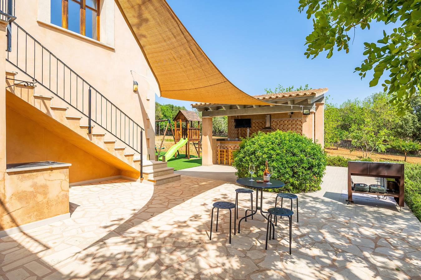Casa di campagna 'Romaní Des Figueral' con piscina privata, Wi-Fi e aria condizionata in Campos, Sud di Maiorca