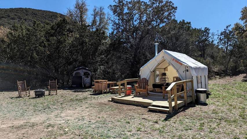 Camping für 2 Personen, mit Terrasse, mit Haustier in Texas