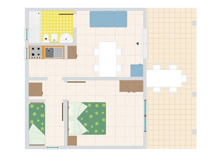 Bungalow für 4 Personen, mit Pool in Venetien - 2
