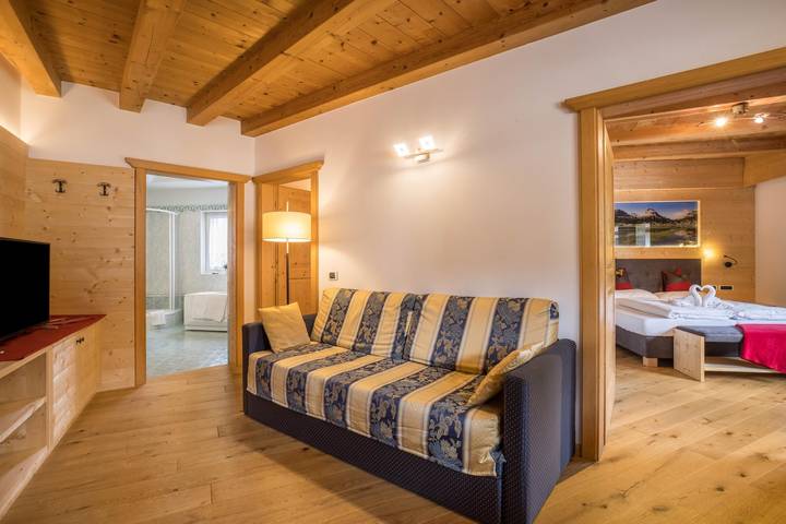 Apartament wakacyjny dla 6 osób, z sauna i ogród w Alta Badia
