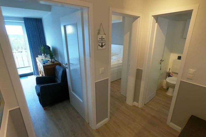 Ganze Wohnung, Küstenglück: Apartment mit großem Balkon und Deichblick an der Perlebucht in Büsum, Kreis Dithmarschen