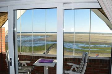 Ferienwohnung für 2 Personen, mit Seeblick und Balkon auf Amrum