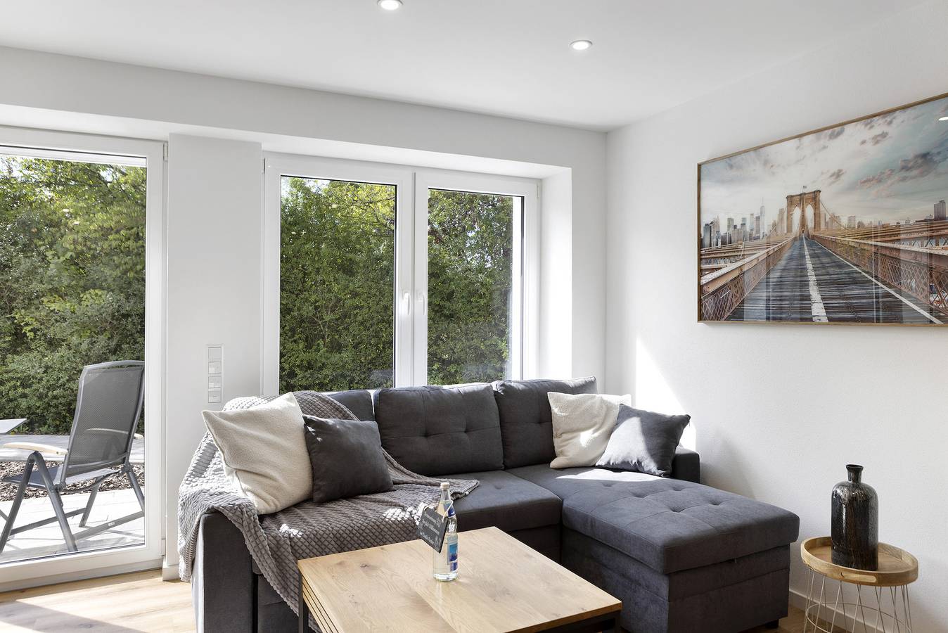 Ganzes Studio, Einzimmerapartment 'Ferienwohnung 1 Coburg-Creidlitz' mit privater Terrasse in Coburg, Oberes Maintal - Coburger Land