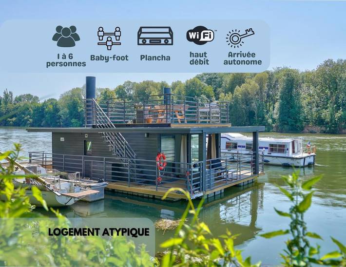 Maison de vacances pour 6 personnes, avec Balcon et Terrasse ainsi que Vue sur le lac et Vue dans Yvelines