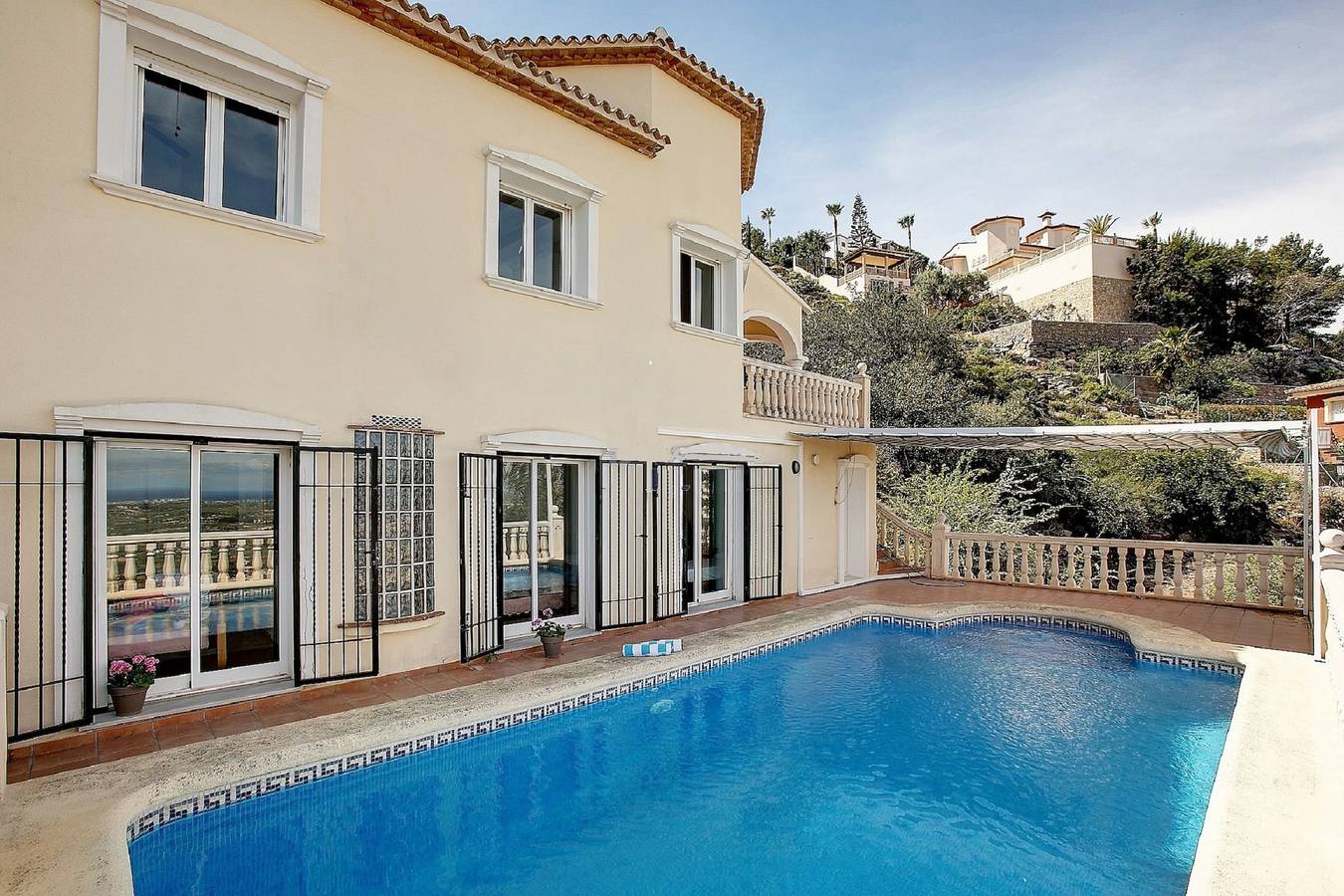 Villa "Amanda" with Sea View, Private Pool & Wi-Fi in La Sella, Pedreguer