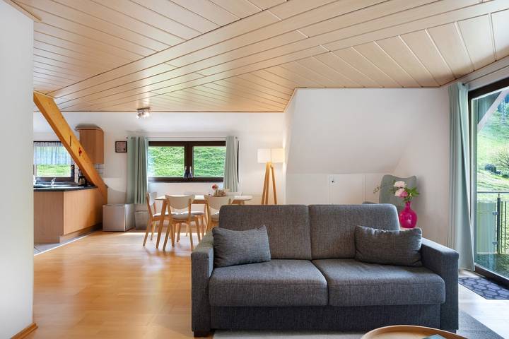Appartement entier, Appartement 'Glashütte' avec vue sur la montagne, balcon et Wi-Fi in St. Märgen, Forêt-Noire du Sud