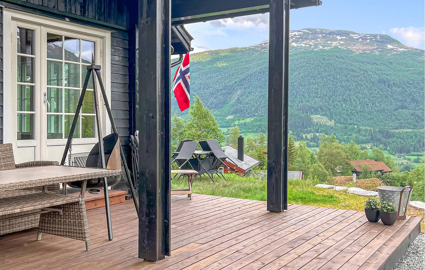Feriehus for 9 personer med terrasse in Myrkdalen, Voss