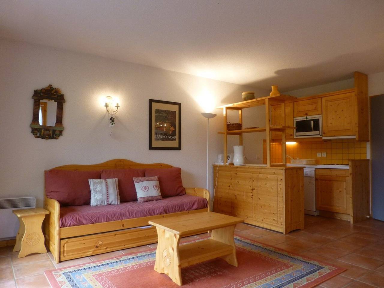 Ganze Wohnung, 3-Zimmer-Wohnung für 6 Pers mit Balkon in Vallandry - Haustiere erlaubt in Landry, Vanoise-Massiv