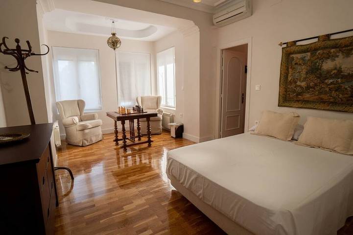 Family Room at Casa El Villar in Brazatortas, Comarca de la Mancha