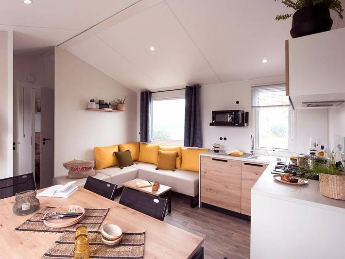 Mobil home pour 8 personnes, avec bassin pour enfant et sauna, animaux acceptés à Sanguinet - 3