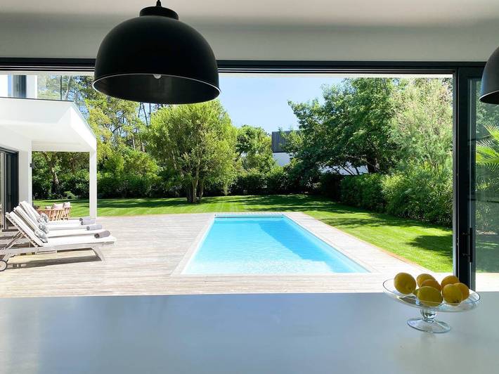 Gîte pour 8 personnes, avec balcon ainsi que piscine et jardin dans Lac d'Hossegor - 4