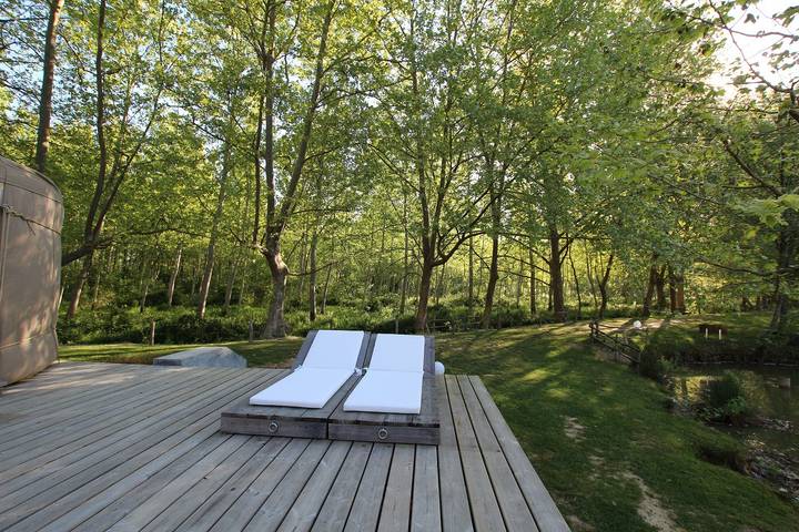 Chambre d’hôte pour 2 personnes avec terrasse in Arbonne, Région de Bayonne