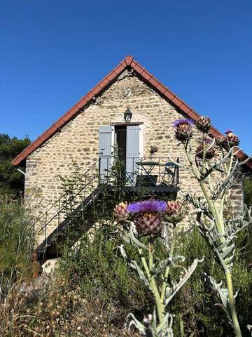 Maison d’hôte pour 2 personnes, avec vue ainsi que jardin et terrasse dans Rouy