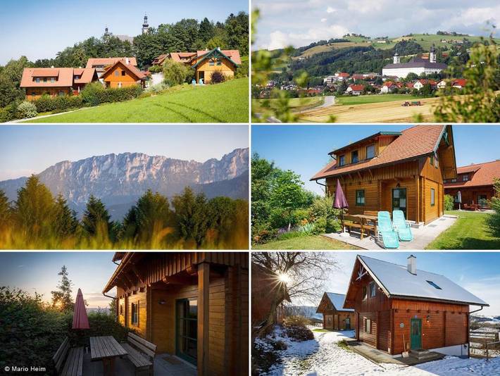 Location de vacances pour 9 personnes, avec piscine et jardin ainsi que vue et sauna à Schlierbach