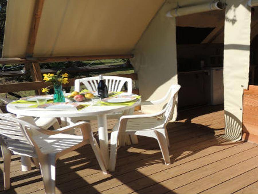 Camping le Domaine de Gajan - Wohnzelt auz holz 4 personen - Safari, 2 Zimmer (ohne Sanitäranlagen) in Boisseron, Montpellier und Umgebung