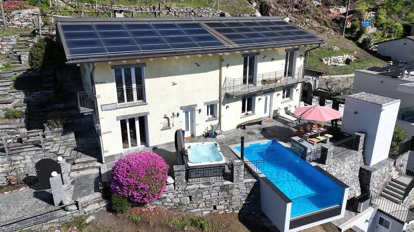 Ferienhaus für 6 Personen, mit Pool und Seeblick sowie Balkon, mit Haustier in der Schweiz - 2