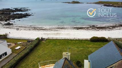 Location de vacances pour 8 personnes, avec balcon et jardin à Ploudalmézeau