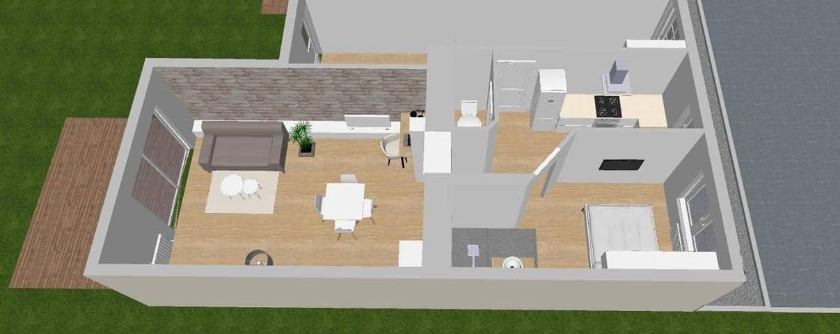 Gîte pour 3 personnes, avec terrasse à Lanester - 2