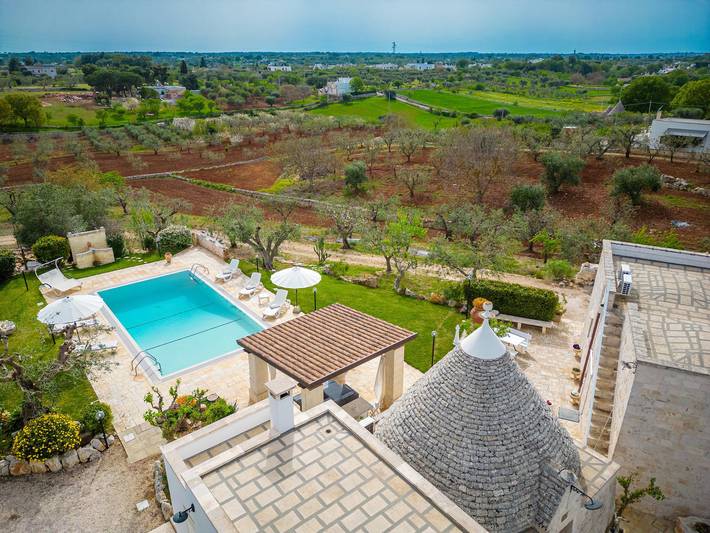 Trullo pour 8 personnes, avec Balcon/Terrasse
