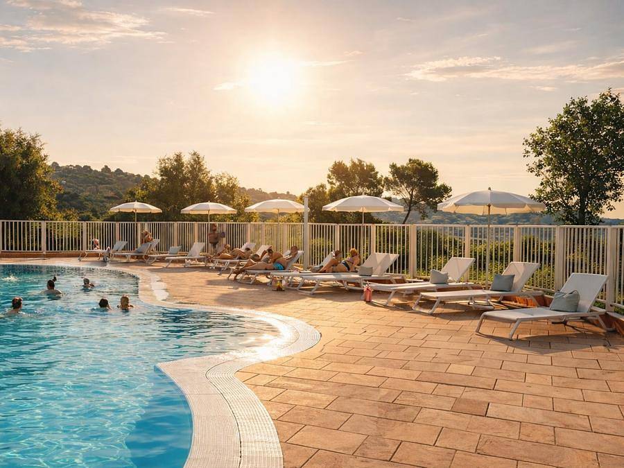 Camping Le Parc des Chênes - Chalet 4 personen - Klimatisiertes Chalet 2 Zimmer in La Croix-Valmer, Draguignan Region