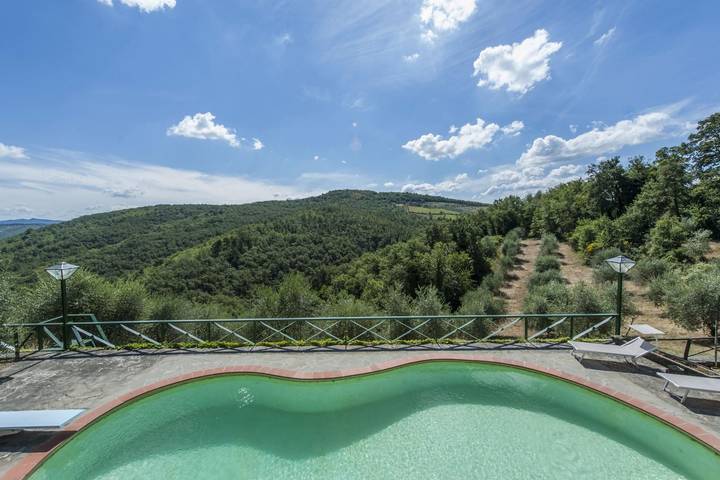 Villa für 10 Personen mit Ausblick in Castellina in Chianti, Chianti