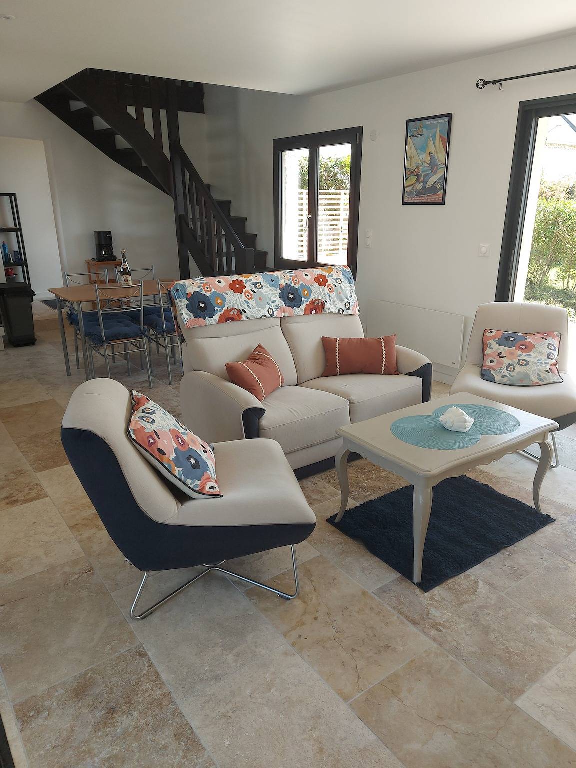 Ker Marin - Maison Le Refuge Des Marées: terraza, jardín y Wi-Fi in Penvins, Sarzeau