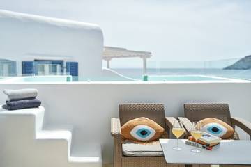 Villa mit pool für 4 Personen, mit Balkon und Meerblick auf Mykonos