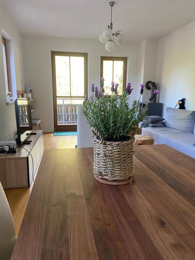 Ferienwohnung für 8 Personen, mit Balkon und Terrasse sowie Garten und Ausblick