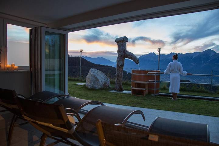 Maison d’hôte pour 3 personnes, avec Terrasse ainsi que Jardin et Sauna à Absam