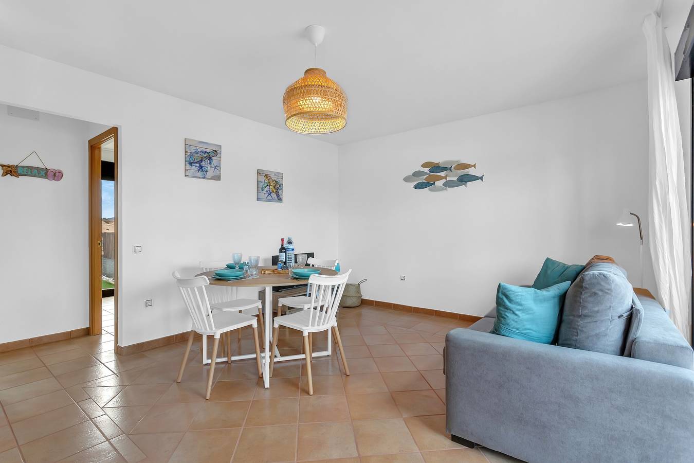 Villa 'Asensio' mit Bergblick, Gemeinschaftspool und Wlan in La Oliva, Fuerteventura