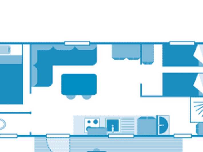 Mobil home pour 4 personnes, avec bassin pour enfant, animaux acceptés à Sanguinet - 4