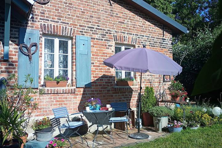 Wassermühle in Einzellage am Fluß, Radlerparadies in Drahnsdorf, Dahme-Spreewald