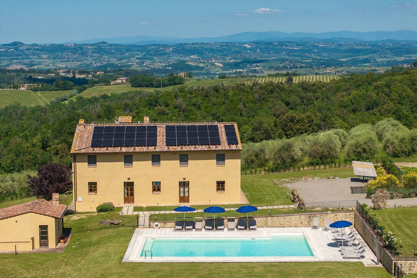 Villa Il Caggio in Larniano, San Gimignano