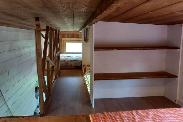 Tiny House in den Bergen mit Blick auf den Mont Blanc in Flumet, Albertville und Umgebung