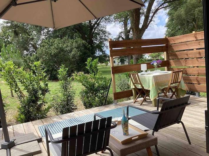 Chalet pour 2 personnes, avec jardin
