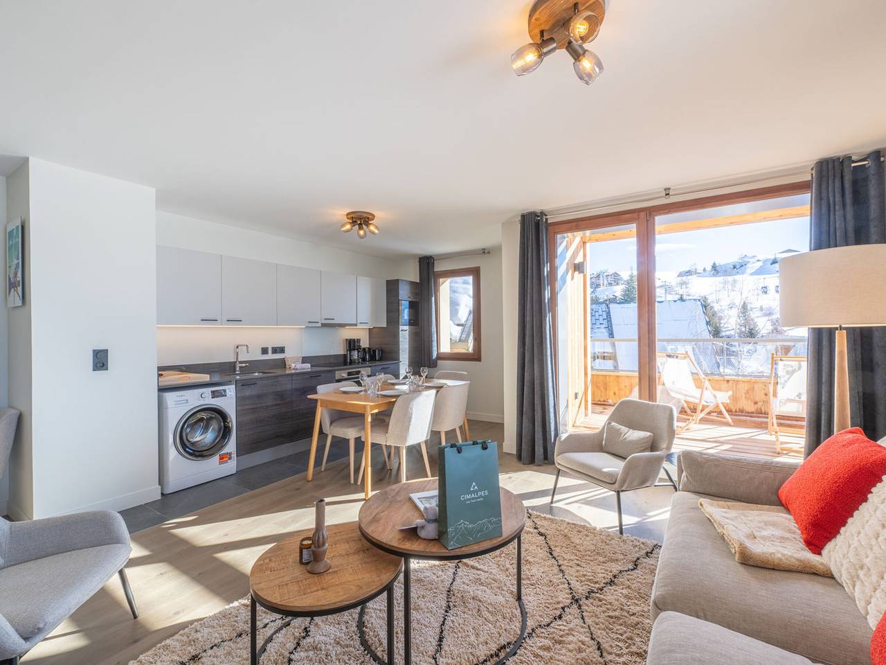 Appartement entier, Bel appartement 6 pers, proche pistes, Wifi, animaux acceptés in Huez, Parc national des Écrins