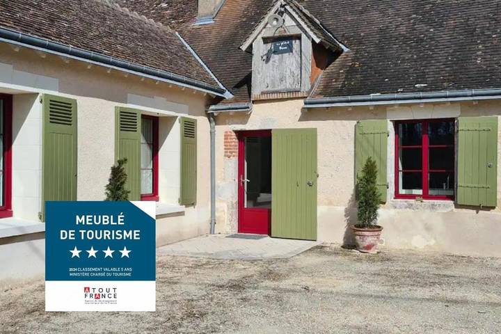 Maison de vacances pour 4 personnes, avec jardin ainsi que terrasse et vue