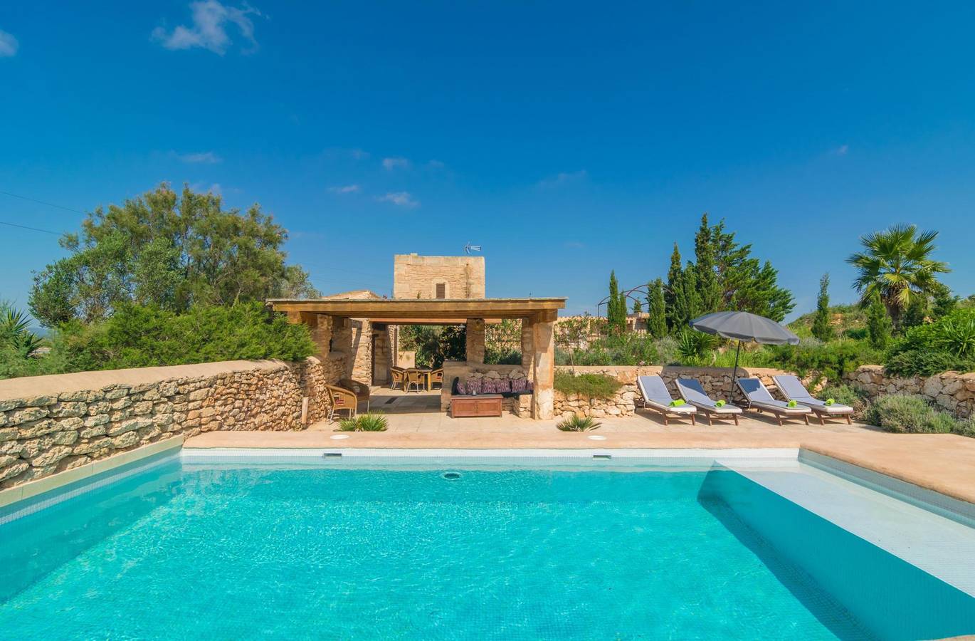 Villa Es Molí Des Trenc - Ferienhaus mit privaten Pool in Campos. Wifi gratis in Es Trenc, Campos