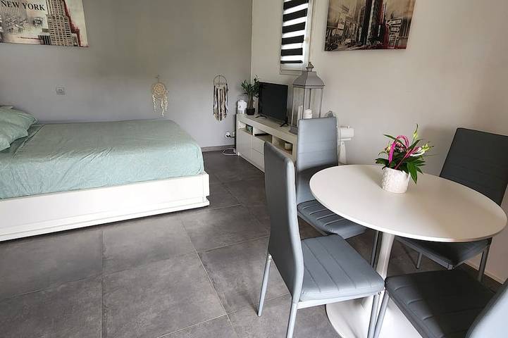 2 chambres avec salle de bains privative et cuisine dans une villa en colocation avec piscine in Boulouris, Saint-Raphaël