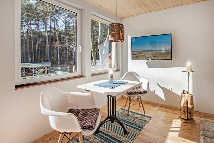 Ferienwohnung für 2 Personen, mit Terrasse und Sauna, kinderfreundlich in Ückeritz