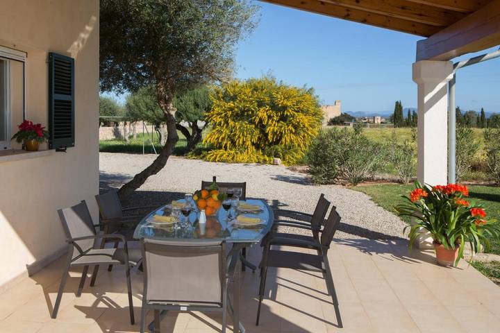Apartment 'Son Coves Petit' mit Bergblick, WLAN und Klimaanlage in Campos, Mallorca Süden