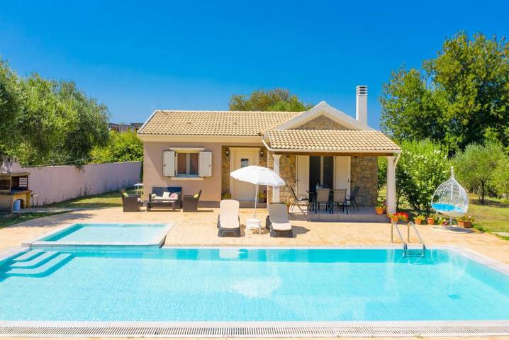 Villa mit pool für 5 Personen, mit Kinderpool und Meerblick sowie Garten auf Korfu - 4