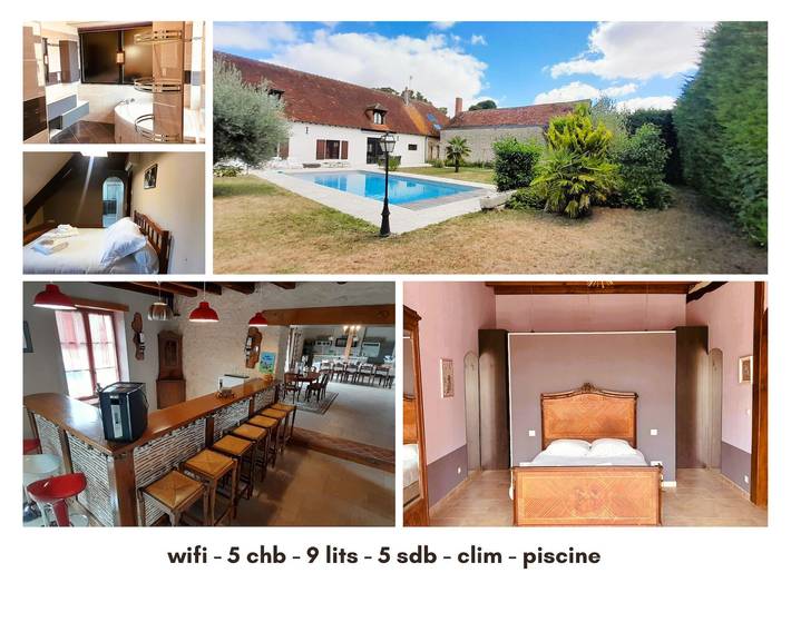 Maison de vacances pour 16 personnes, avec jardin et terrasse
