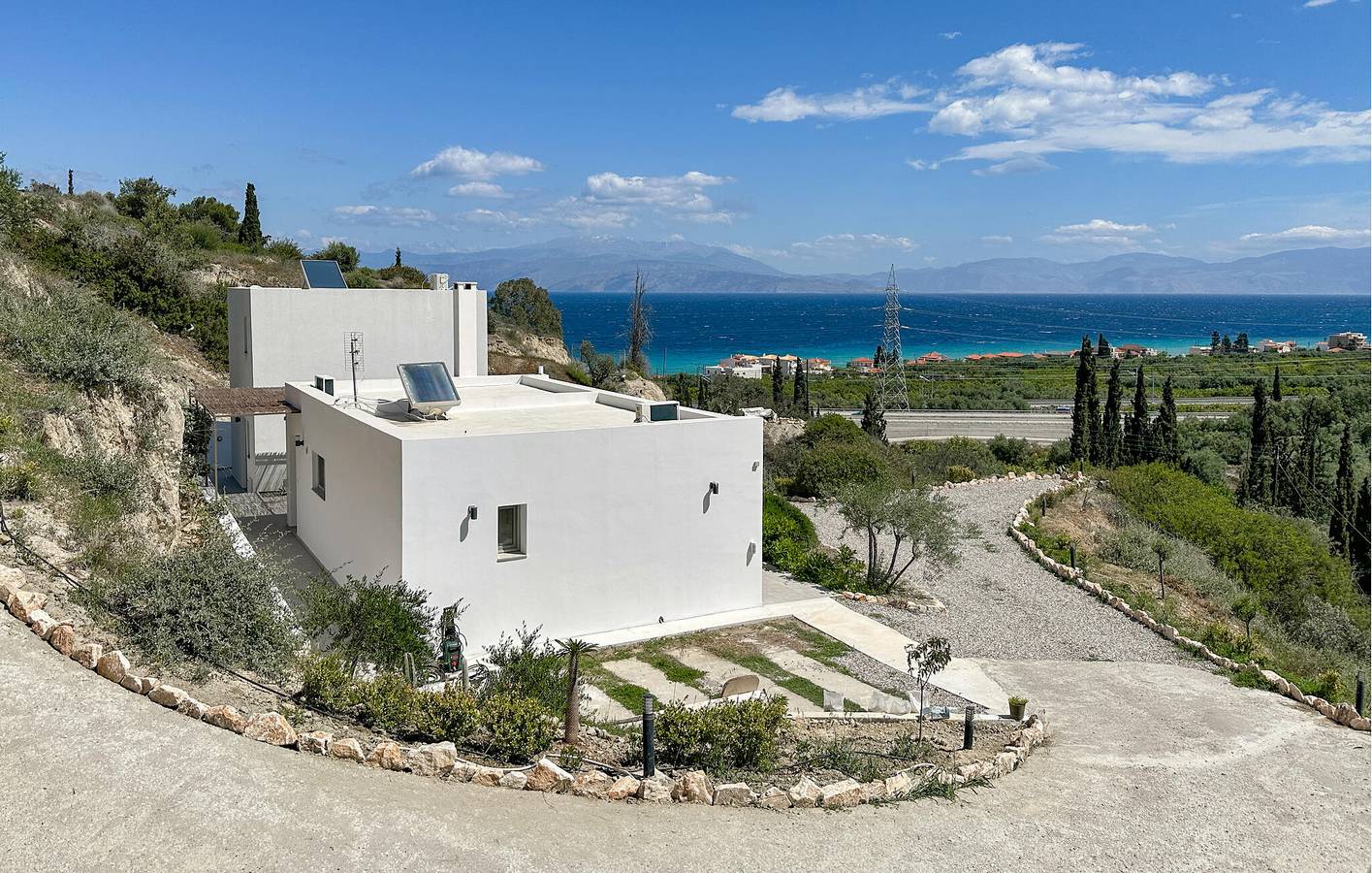 Glücklich am Strand: Klimaanlage, Pool, Parkplatz, WiFi - Xylokastro Apt in Ligia (Xylokastro-Evrostini), Korinthia