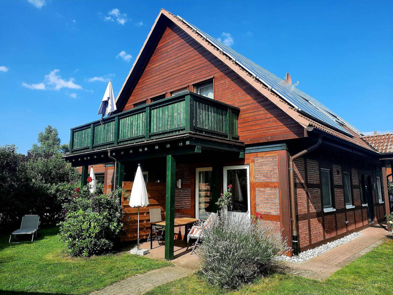 Ganze Ferienwohnung, Ferienhaus Sasse Ferienwohnungen mit Garten & Grill - Ferienwohnung 2 in Mölschow, Usedomer Norden
