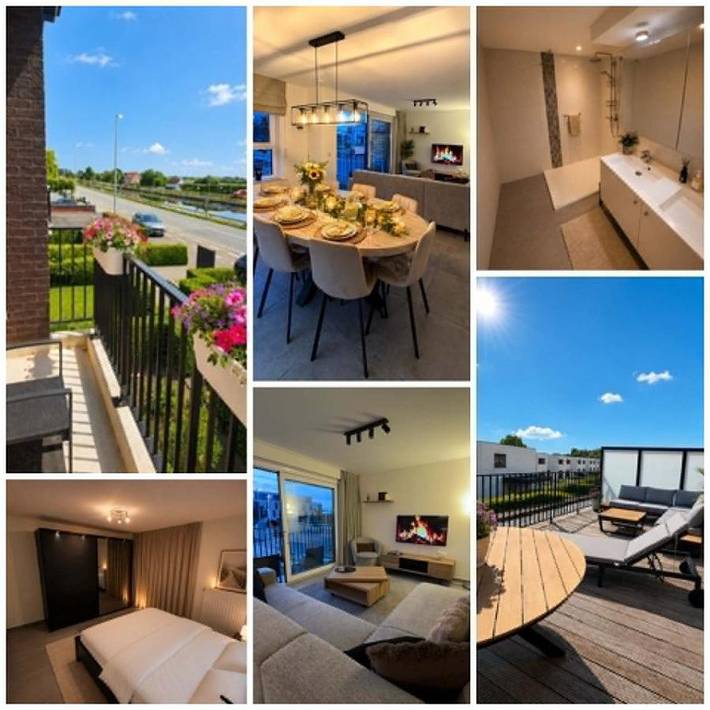 Appartement de vacances pour 4 personnes, avec Balcon ainsi que Terrasse et Vue à Oudenburg